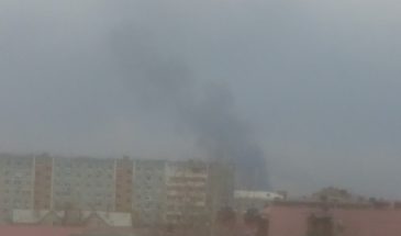 Очевидцы из Армавира сообщили о пожаре в районе Стекольного завода