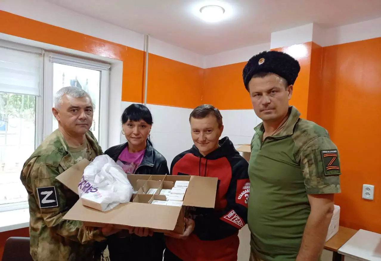 Очередной гуманитарный груз отвезли казаки Армавирского районного общества жителям Донбасса