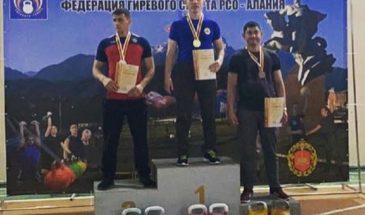 Команда из Армавира заняла третье место на первенстве РСО-Алании по гиревому спорту среди мужчин