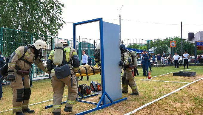 В Армавире прошел один из этапов соревнования для команд пожарно-спасательных гарнизонов ЮФО.