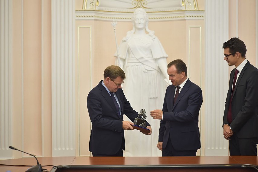Вениамин Кондратьев встретился с новым послом Германии Геза Андреасом фон Гайром