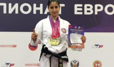 Армавирская спортсменка Радмила Григорьева победила на Чемпионате и Первенстве Европы по тхэквондо