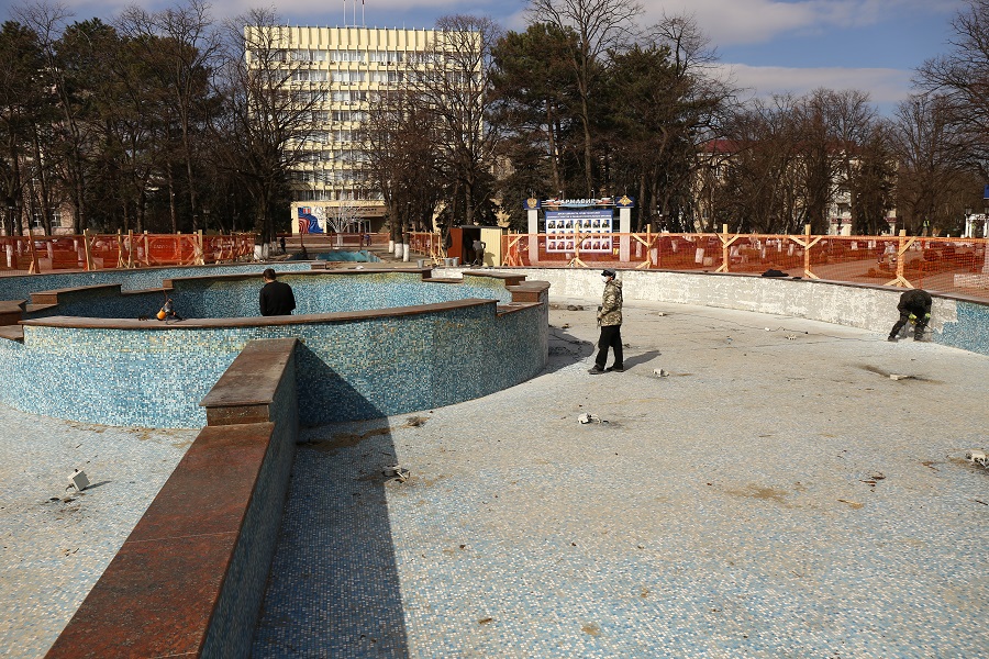 Челябинские специалисты начали работы над запуском музыкального оформления фонтана «Победа»