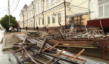 Сегодня напротив АГПУ снесли шашлычную «Огонёк»