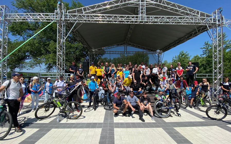 В Армавире прошло массовое спортивное мероприятие для велосипедистов в парке «Городская Роща»