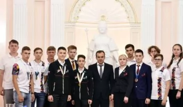 Вениамин Кондратьев пообещал выплатить финансовые поощрения победителям WorldSkills International