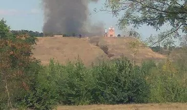 Крупный пожар случился на Фортштадте под Армавиром