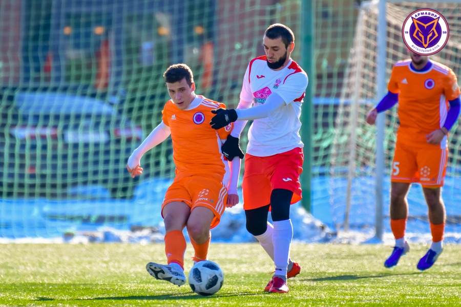 ФК «Армавир» провел первый контрольный матч в новом году