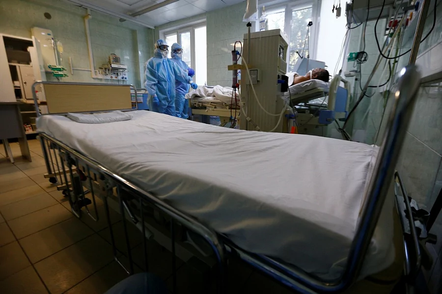 В ковидных госпиталях Краснодарского края сейчас свободна треть коечного фонда