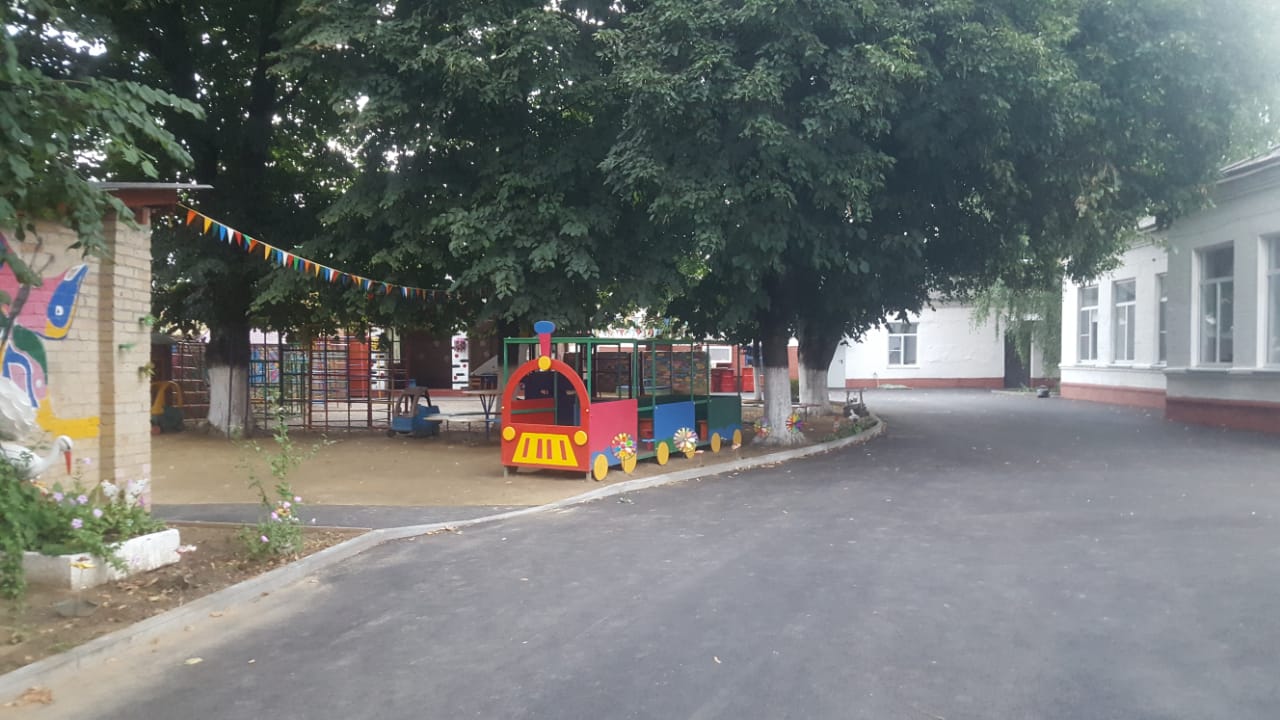 В детском саду № 33 после ремонта территории появится площадка для изучения правил дорожного движения