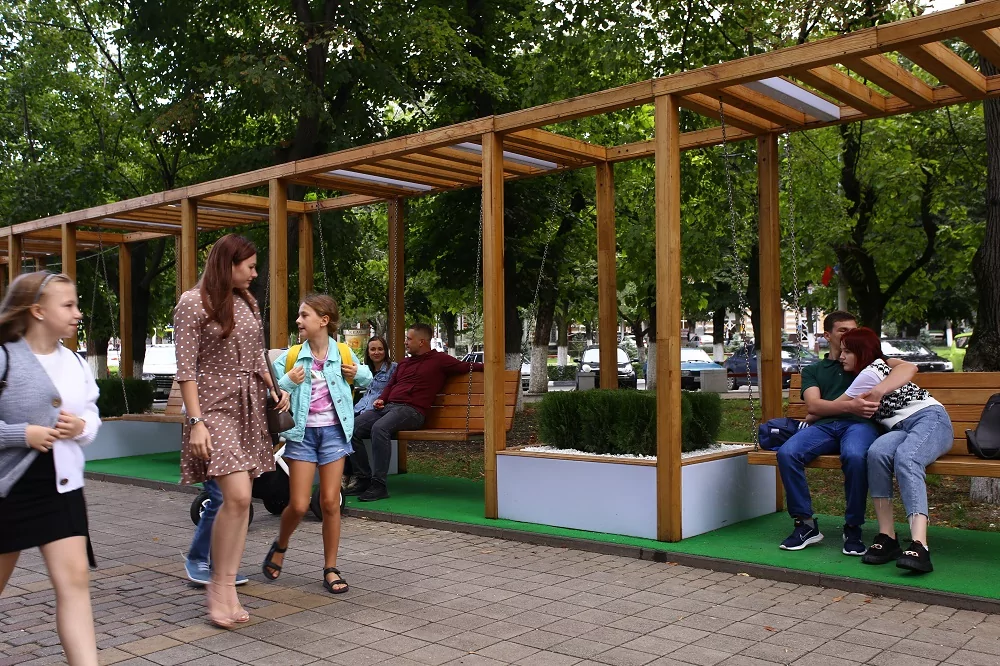 В Армавире появилась детская площадка, выполненная по европейским стандартам