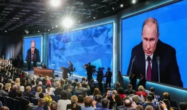Президент Владимир Путин проводит ежегодную большую пресс-конференцию