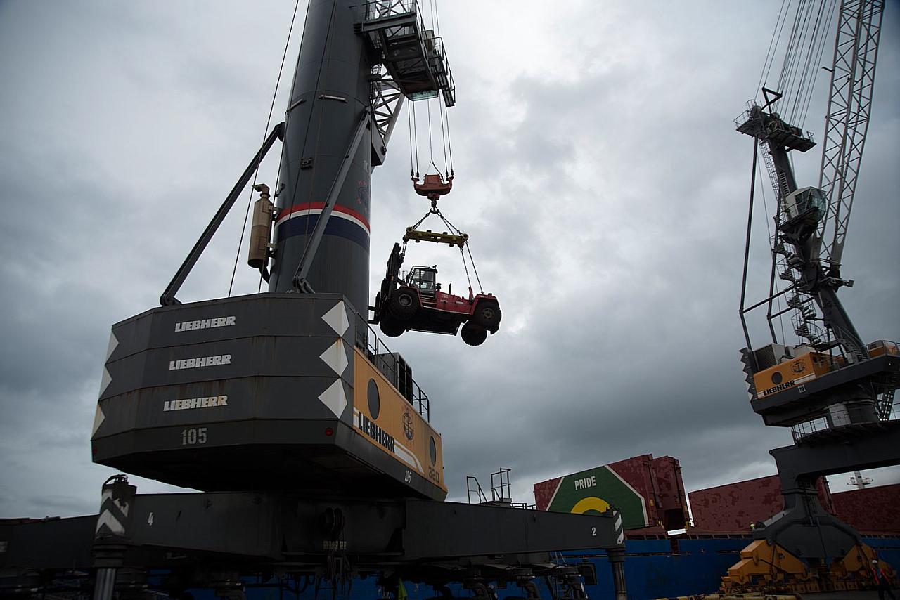 Новороссийский морской торговый порт благодаря участию в нацпроекте увеличил интенсивность перевалки грузов
