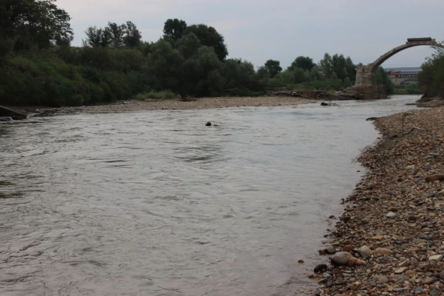 Берег армавирской реки под угрозой
