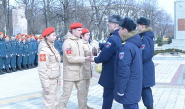 Армавир передал лампаду патриотической акции «Эстафета Памяти» Новокубанскому району