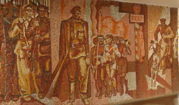 В Армавире есть мозаика из смальты с Железным Феликсом