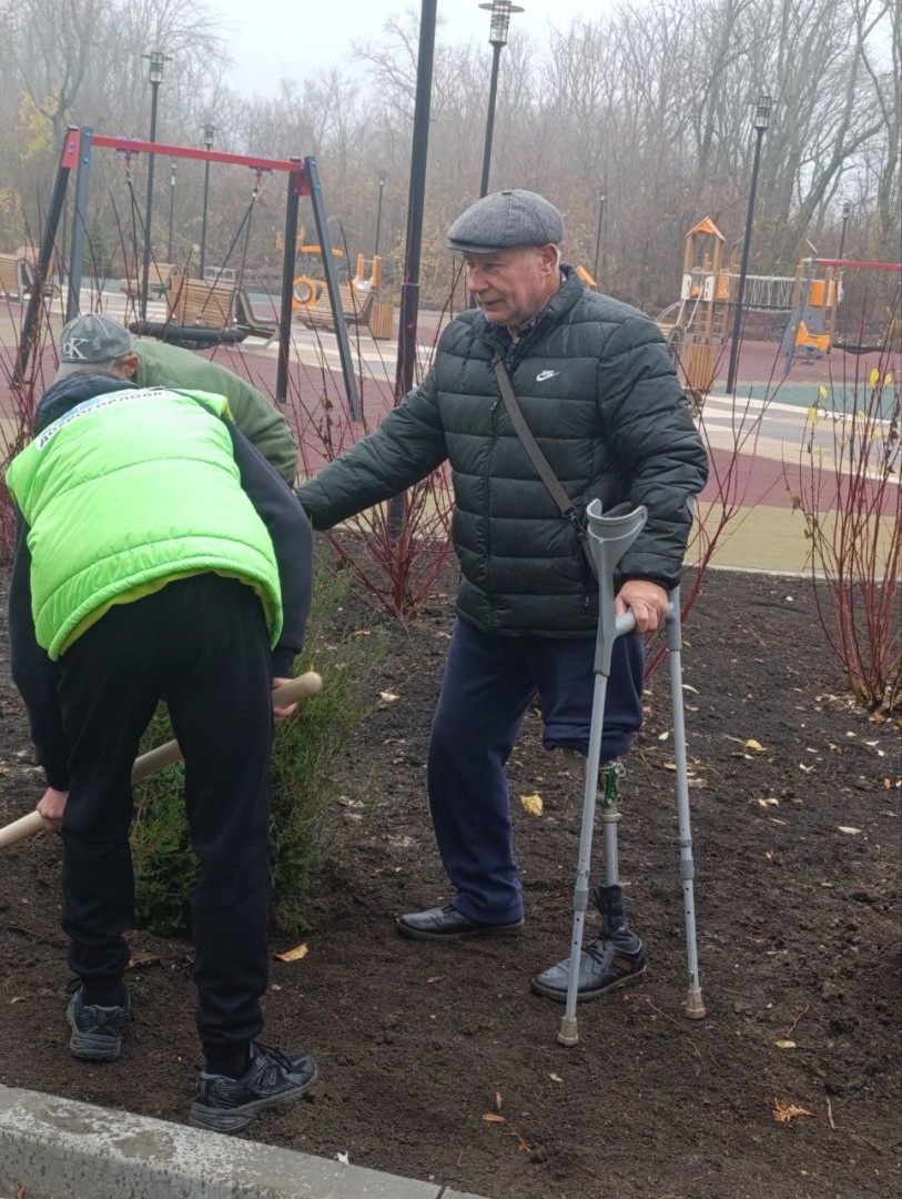 Прифронтовые «Аллеи Единства». В рамках акции армавирские волонтеры в Горловке (ДНР) высадили 33 туи