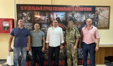 Дизельный генератор передали бойцам 15-го отдельного Отряда спецназначения «Вятич»