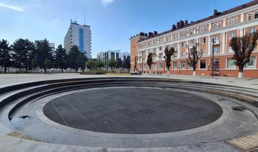 Фонтан на центральной площади заработает ко Дню города